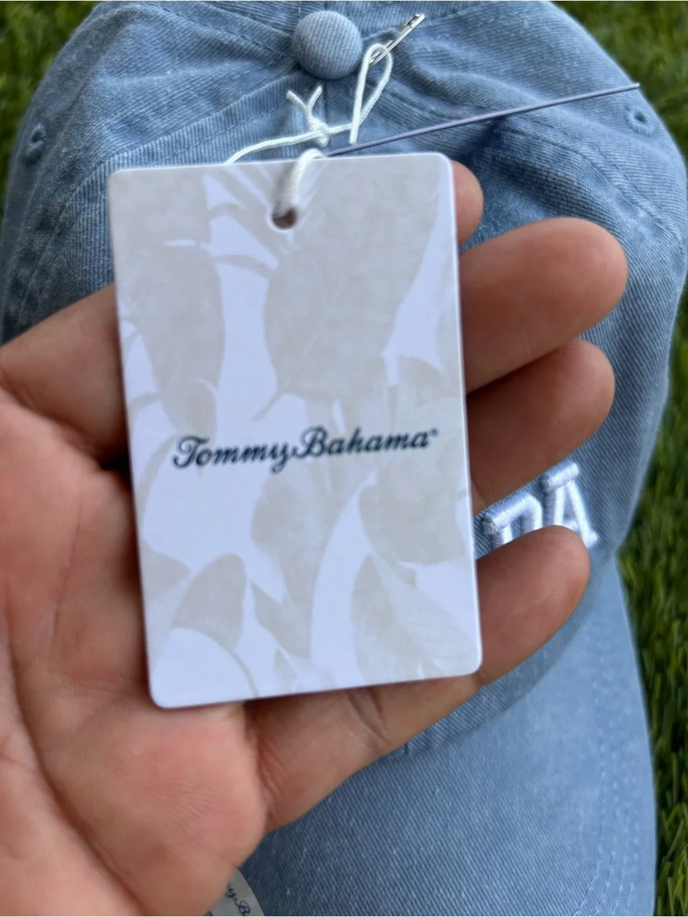 Tommy Bahama men’s  Light Blue '#1 PAPÁ' Baseball Cap